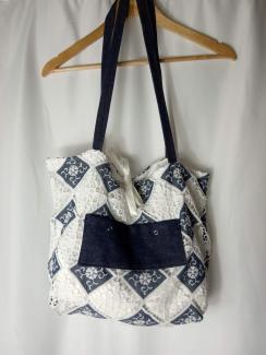 sac en jean brodé