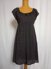 robe voile de coton taille haute face